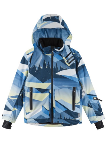 detail Children's winter jacket with membrane Reima Tirro - Blue Ocean