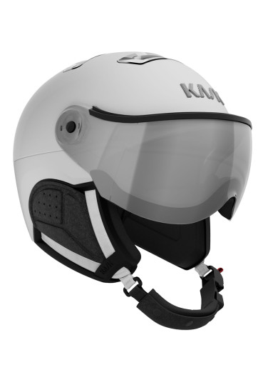 detail Ski helmet Kask SHE00060-PHOTOMR-VIBES-286 Chrome Visor White/Silver