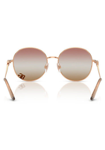 detail Dolce & Gabbana DG2324 1298EL56 Rose Gold/Rose Brown Sunglasses