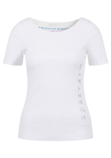 detail Women's T-shirt Sportalm Hughie NOS 250307 Egret (03)