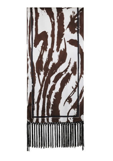 detail Scarf Sportalm Namese 950222 Tavern Charcoal