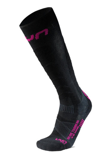 detail Knee socks UYN W Ski Touring One Bio Socks Black/Pink Yarrow B994