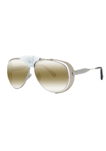 detail Sunglasses Vuarnet Arctic 01 VU40030U-Y6116C Tit. Shiny Silver/Tit. Shiny Silver with Greylynx