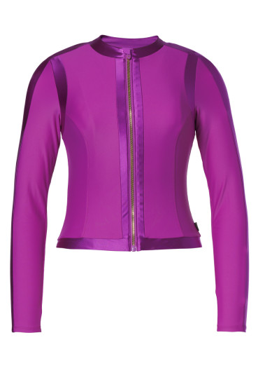 detail Goldbergh Splash Long Sleeve Zip Rashguard Viola