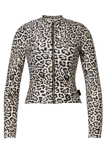 detail Women's Top Goldbergh Ixchel Long Sleeve Zip Rashguard Jaguar 