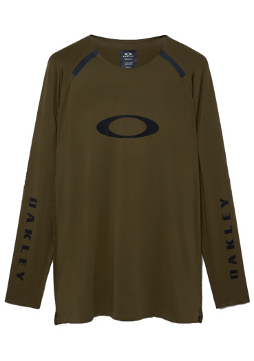 detail Oakley Maven Scrub Elite Ls Jersey Army Green 7CE Men's T-Shirt