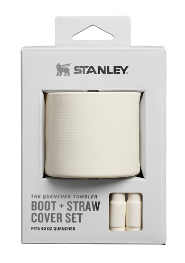 detail Protective silicone sleeve Stanley The Quencher Boot + Straw Topper 1180 Ml/40oz Cream