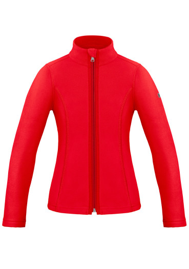 detail Children's sweatshirt Poivre Blanc W24-1500-Jrgl Micro Fleece Jac Scarlet Red