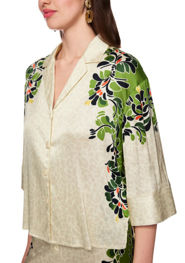 detail Women´s blouse Marc Cain AC 51.37 W42 Blouse Bright Ecru 112