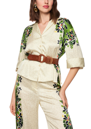 detail Women´s blouse Marc Cain AC 51.37 W42 Blouse Bright Ecru 112