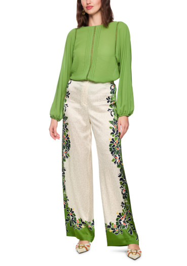 detail Women's trousers Marc Cain AC 81.70 W42 Pants Bright Ecru 112
