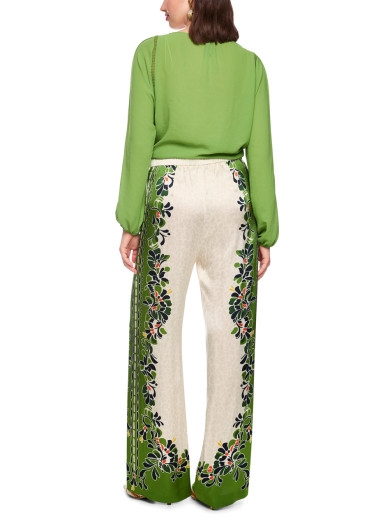 detail Women's trousers Marc Cain AC 81.70 W42 Pants Bright Ecru 112