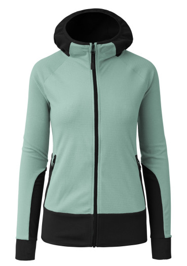 detail Women´s sweatshirt Martini Highventure ML Hooded Jacket W Ibiza Blue/Black 530/110