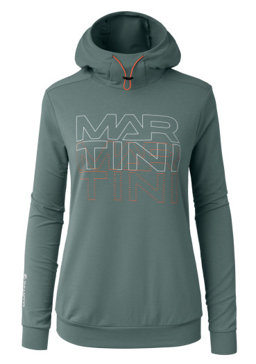 detail Women´s sweatshirt Martini Alpmate Roots ML Hoody W Misty Blue/Tangerine 492/450