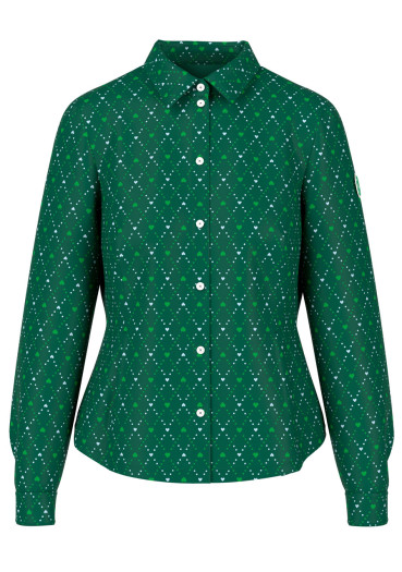 detail Women´s shirt Marc Cain AS 51.17 J42 Blouse Dark Jade Green 556