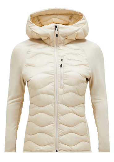 detail Women´s jacket Peak Performance Helium Hybrid Down Hood Jkt W Sand Fog N36