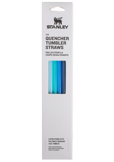 detail Stanley slámky/brčka náhradní pro 890 ml/30oz The Quencher Travel Tumbler Straws 4 kusů Blue