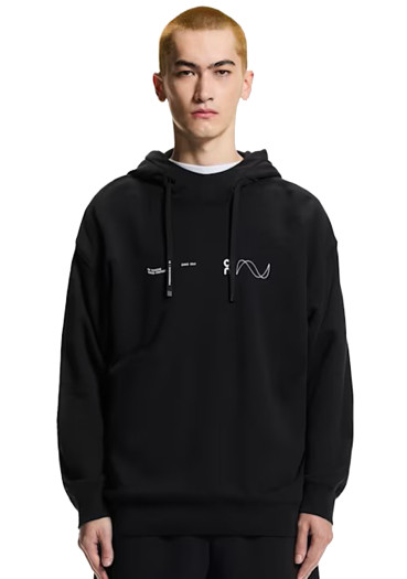 detail Women's sweatshirt On Running Club Hoodie Volt, M Black