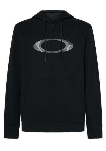 detail Men's Oakley New Ellipse Zip Hoodie Blackout 02E