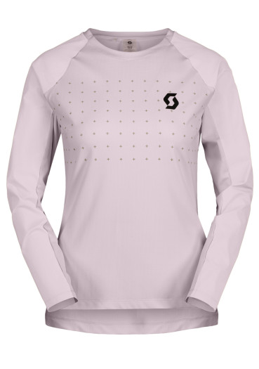 detail Scott Tee W"s Trail Vertic Pro LS bliss pink
