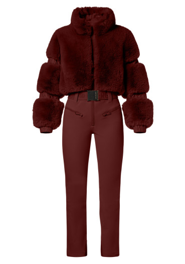 detail Women's overalls Goldbergh Lieke Ski Suit Vino Rosso