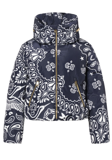 detail Women's jacket Goldbergh Kyoki Ski Jacket Bandana Paisley Blue