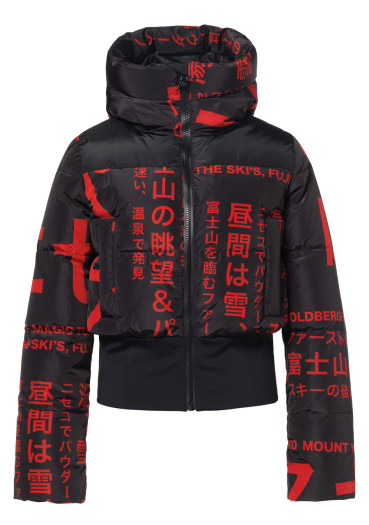 detail Women's jacket Goldbergh Gaito Ski Jacket Street Signs Black/Red