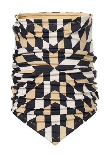 detail Women´s neckwarmer Goldbergh Noa Neckwarmer Spiral Chess Gold