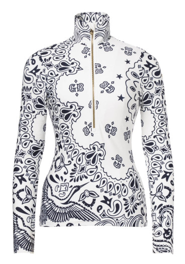 detail Women's turtleneck Goldbergh Toriko Ski Pully Bandana Paisley White