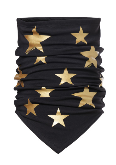 detail Women´s neckwarmer Goldbergh Anzu Neckwarmer Black/Gold