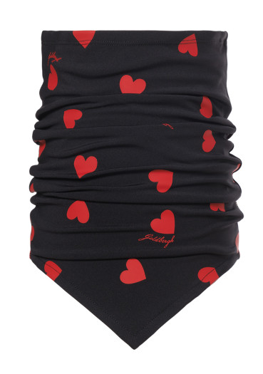 detail Women´s neckwarmer Goldbergh Kouki Neckwarmer Black/Flame