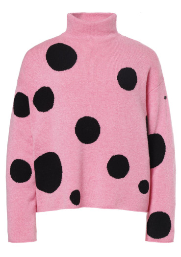 detail Goldbergh Dotto Sweater Dots Pink Cosmos