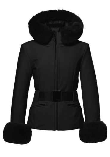 detail Women´s jacket Goldbergh Prezioso Ski Jacket Faux Border Black