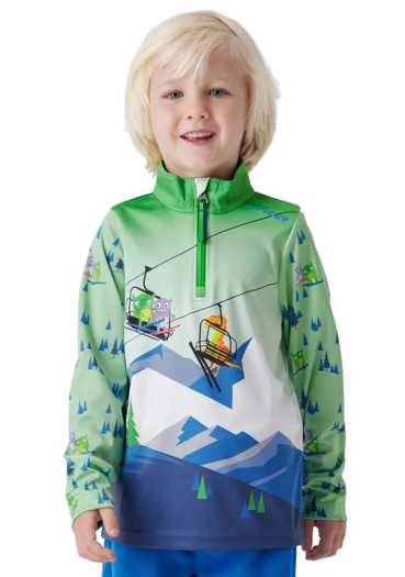detail Spyder Challenge 1/2 Zip Multi Kids Functional Sweatshirt