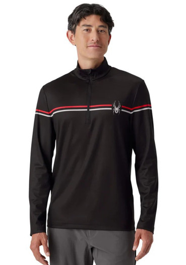 detail Men\'s functional sweatshirt Spyder Legacy 1/2 Zip Black