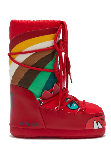 detail Children's shoes Moon Boot Icon Dino, D001 Moon Red/Multicolor