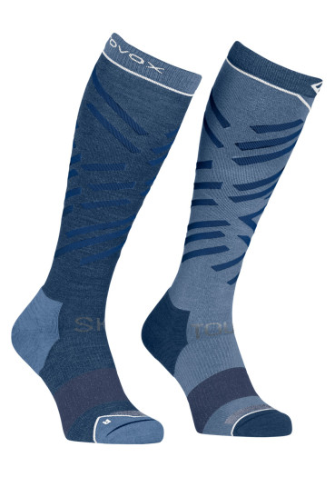 detail Ortovox Ski Tour Long Socks Men'S Blue Nunatak
