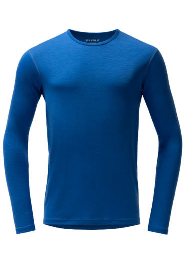 detail Devold Breeze Merino 150 Shirt Man Royal
