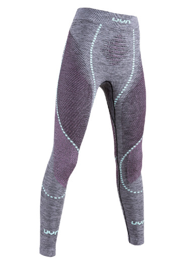 detail UYN W Ambityon UW Pant Long Melange Black Melange/Pink/Aqua
