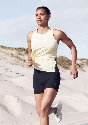 detail Women's Tank Top On Running Tank-T W Limelight / Black