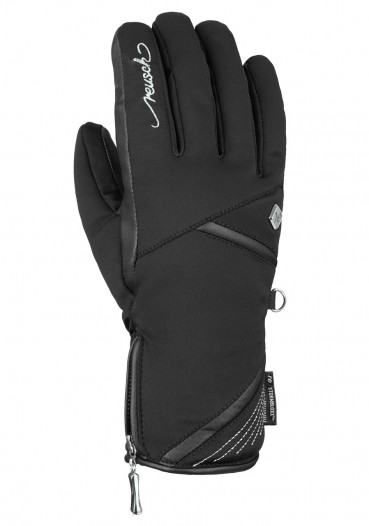 detail Women's gloves Reusch Lore STORMBLOXX™ BLACK/SILVER