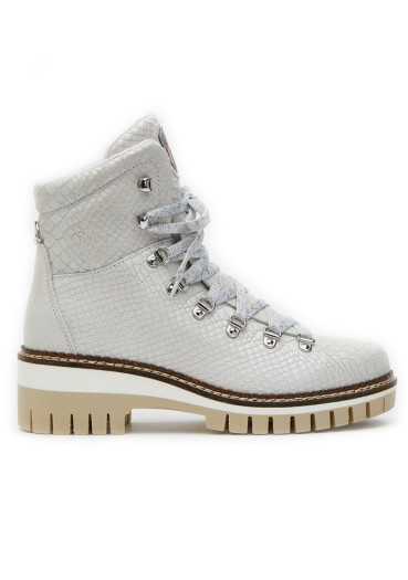 detail Women's shoes Nis 2015456/2 Scarponcino Pelle Stamp. Latte