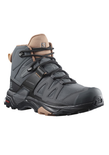 detail Salomon X ULTRA 4 MID GTX W – Ebony / Mocha Mousse / Almond Cream