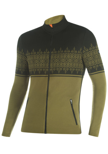 detail Pánský svetr Newland N3 3316/14 Man Full Zip Khaki/Black