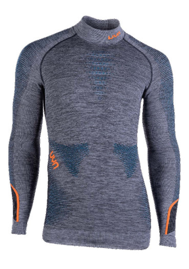 detail Men´s T-shirt UYN MAN AMBITYON UW SHIRT LG_SL. MELANGE TURTLENECK