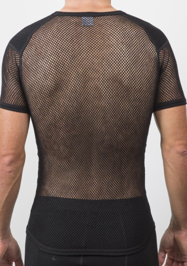 detail Men's shirt BRYNJE WOOL THERMO T-SHIRT WINLAY black