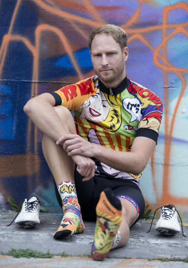 detail Cycling jersey Rosti Pop Art