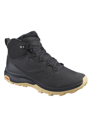 detail Salomon OUTsnap men's shoe CSWP Black / Ebony / GUM1A