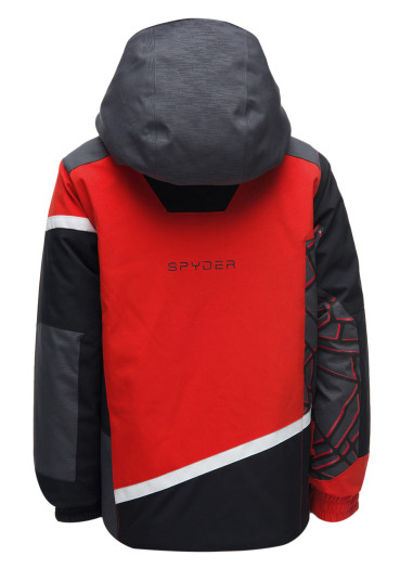 detail Children's winter jacket Spyder 195084-620 -MINI CHALLENGER-Jacket-volcano