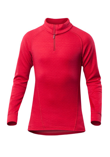 detail Girl's shirt DEVOLD ACTIVE KID ZIP NECK